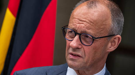 German Chancellor Friedrich Merz in Dublin, Ireland, July 28, 2026.