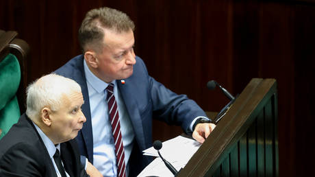 Jaroslaw Kaczynski, Mariusz Blaszczak during 62nd Sitting Of The Sejm (Parliament of Poland) In Warsaw, Poland, on July 17, 2026