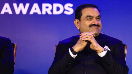 Indian billionaire Gautam Adani attends an awards function in Jaipur, Rajasthan, on November 30, 2024.