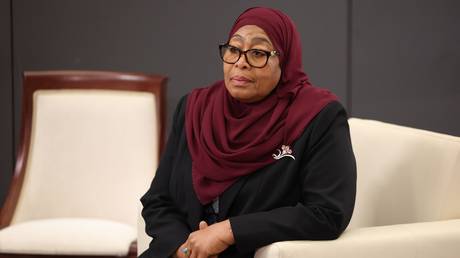 Tanzanian President Samia Suluhu Hassan at the St. Petersburg International Economic Forum, St. Petersburg, Russia, June 5, 2026.