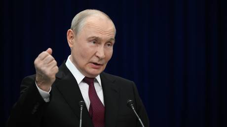 President Vladimir Putin answers questions from journalists following the SCO summit in Bishkek, Kyrgyzstan, September 2, 2026