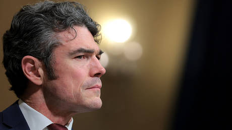 Joe Kent testifies before the House Homeland Security Committee in Washington, US, December 11, 2025.