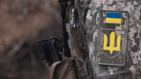 FILE PHOTO: A Ukrainian military patch.