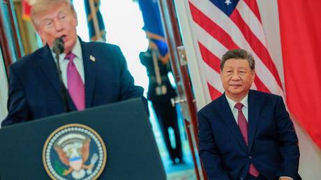 President of China Xi Jinping listens to US President Donald Trumpduring an arrival ceremony at the White House on September 24, 2026
