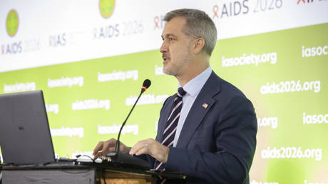 US Global AIDS Coordinator Jeff Graham at the AIDS 2026 Conference in Rio de Janeiro, Brazil, July 26, 2026.