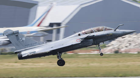 FILE PHOTO. French Dassault Rafale B fighter jet.
