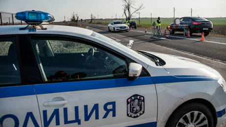 FILE PHOTO: A police car in Bulgaria.