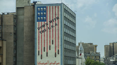 Anti-American Mural in Tehran, Iran