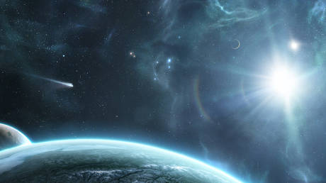 Digitally created space scene. © Lev Savitskiy / Getty Images