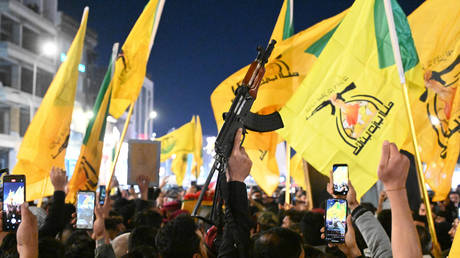 Kataib Hezbollah militants in Basra, Iraq on March 2, 2026.