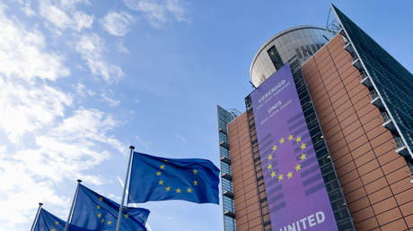 The European Commission headquarters, Brussels, Belgium, January 14, 2025.