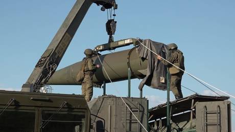 FILE PHOTO. An Iskander-M ballistic missile system.
