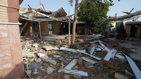 A view of damage in the aftermath of a US strike on a wedding party in Kuhestak, Iran on September 2, 2026.