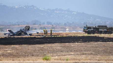 An F-35B Lightning II crashed at Marine Corps Air Station Miramar in San Diego on July 31, 2026