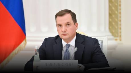 Arkhangelsk Region Governor Aleksandr Tsybulsky attends a meeting of the State Council on export development at the Kremlin, in Moscow, Russia.