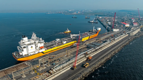 The first tanker is loaded with crude from Rosneft’s Vostok Oil project at the Bukhta Sever terminal on Russia’s Taimyr Peninsula, September 6, 2026.