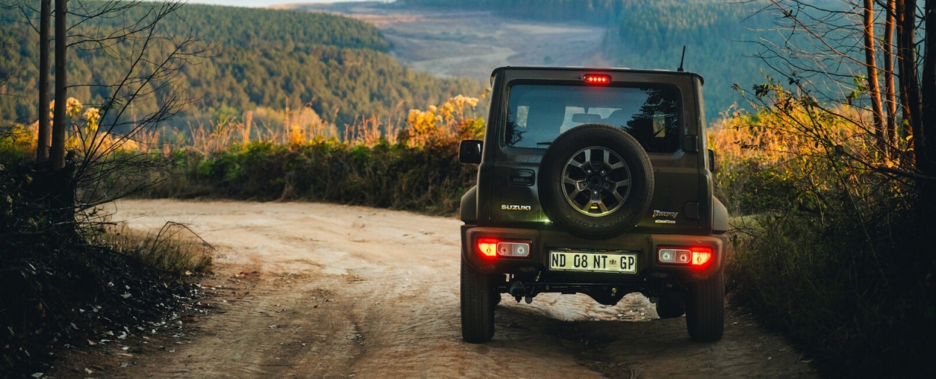 Jimny overlooking Lowveld forest