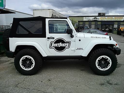 Jeep traveling across rugged terrain during an off-road adventure