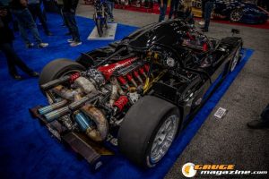 Race cars, performance parts, new products, and motorsports technology on display at PRI Show 2025 in Indianapolis, Indiana.