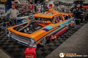 Race cars, performance parts, new products, and motorsports technology on display at PRI Show 2025 in Indianapolis, Indiana.