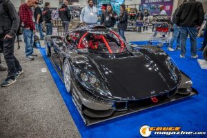 Race cars, performance parts, new products, and motorsports technology on display at PRI Show 2025 in Indianapolis, Indiana.