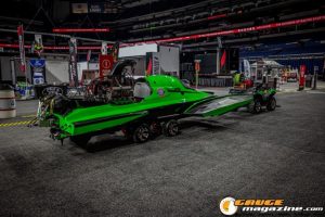 Race cars, performance parts, new products, and motorsports technology on display at PRI Show 2025 in Indianapolis, Indiana.