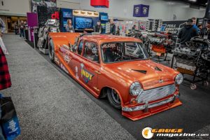Race cars, performance parts, new products, and motorsports technology on display at PRI Show 2025 in Indianapolis, Indiana.