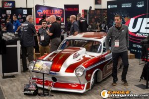 Race cars, performance parts, new products, and motorsports technology on display at PRI Show 2025 in Indianapolis, Indiana.