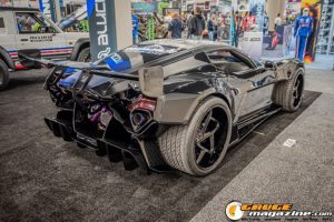 Race cars, performance parts, new products, and motorsports technology on display at PRI Show 2025 in Indianapolis, Indiana.