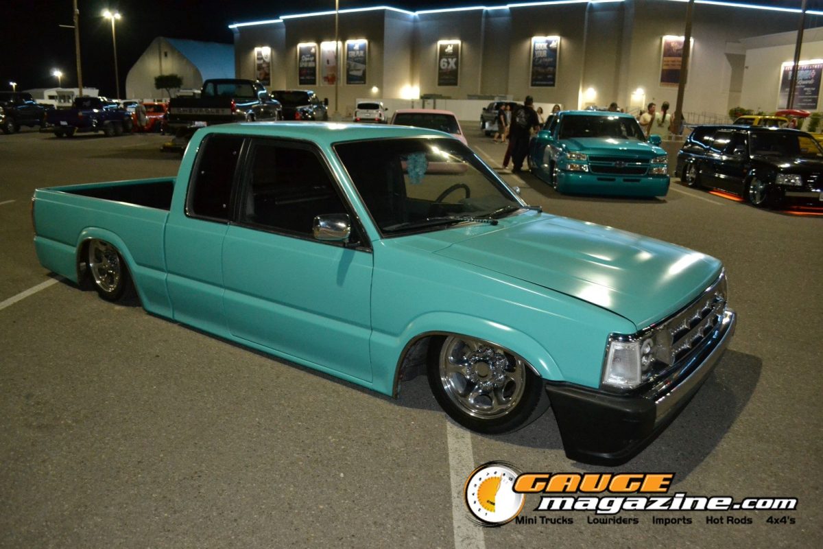 forbidden-fantasy-show-n-shine-2026-129-turquoise-mazda-pickup-slammed-night