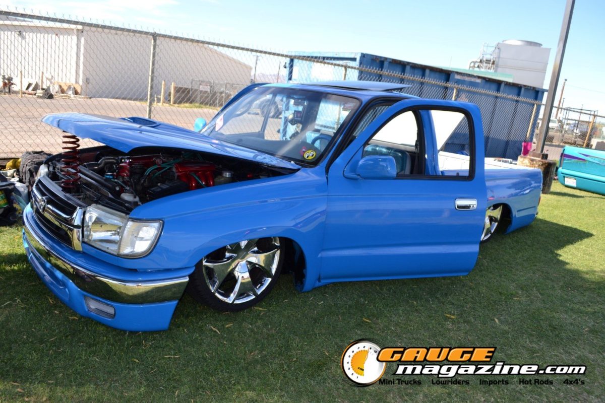 forbidden-fantasy-show-n-shine-2026-088-blue-toyota-pickup-engine-bay-slammed