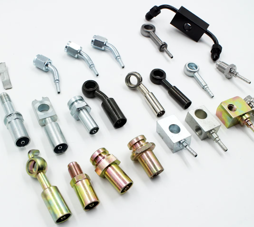 Brake line ends and fittings for a hydraulic brake system