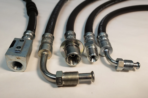 Brake hose ends for performance and custom brake systems