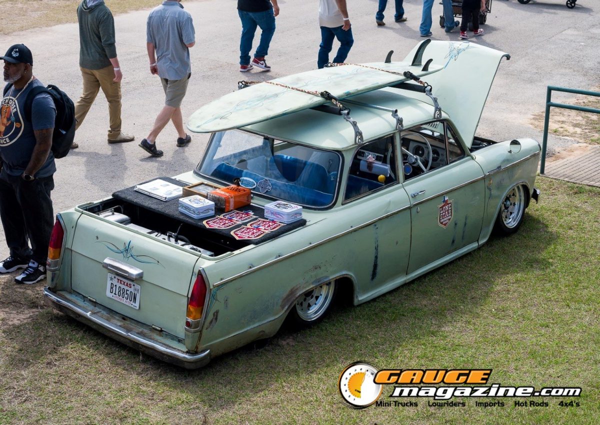 lone-star-throwdown-2026-green-custom-mini-truck-overhead-view