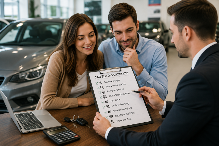 Comparing prices and financing to get a good deal on a car