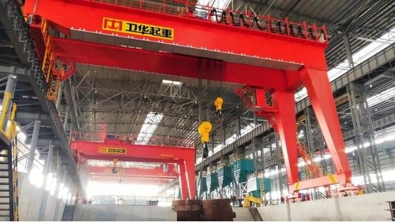 Semi gantry cranes in automotive manufacturing facilities