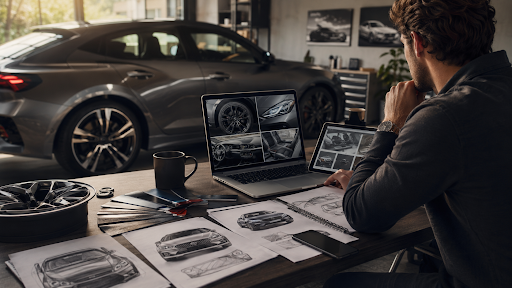 How car enthusiasts compare features, style, and upgrades before visiting a showroom