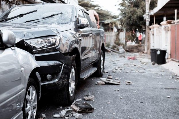 Car accident evidence in Milton including vehicle photos and crash documentation