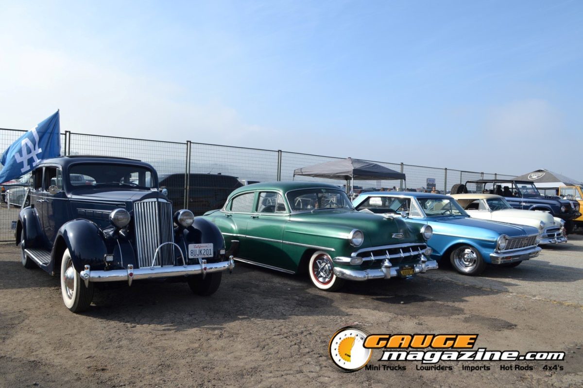 Classic cars at the MOONEYES Christmas Party Show & Drag 2025 in Pomona, California