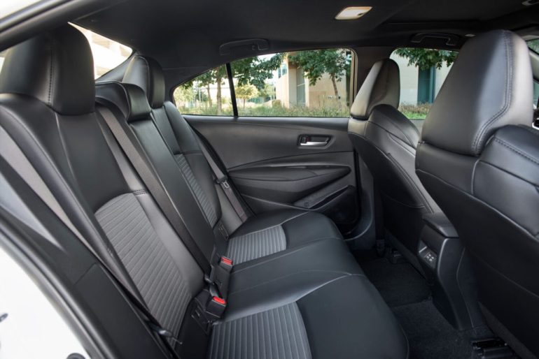 2026 Toyota Corolla XSE back seats