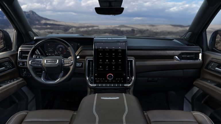 2027 GMC Yukon dashboard interior
