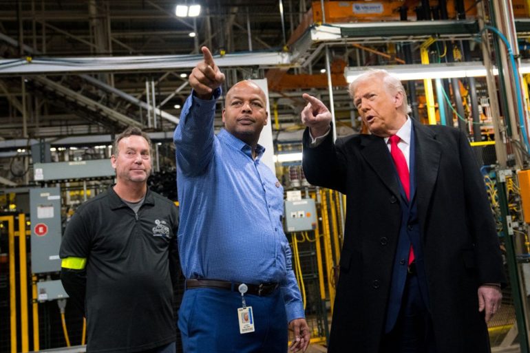Trump at Ford plant