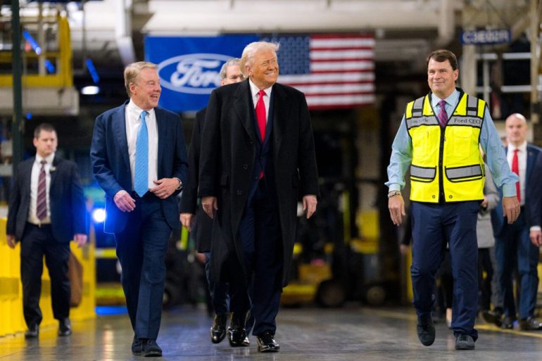 Trump at Ford plant