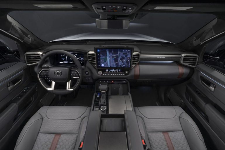 2026 toyota tundra capstone dashboard interior