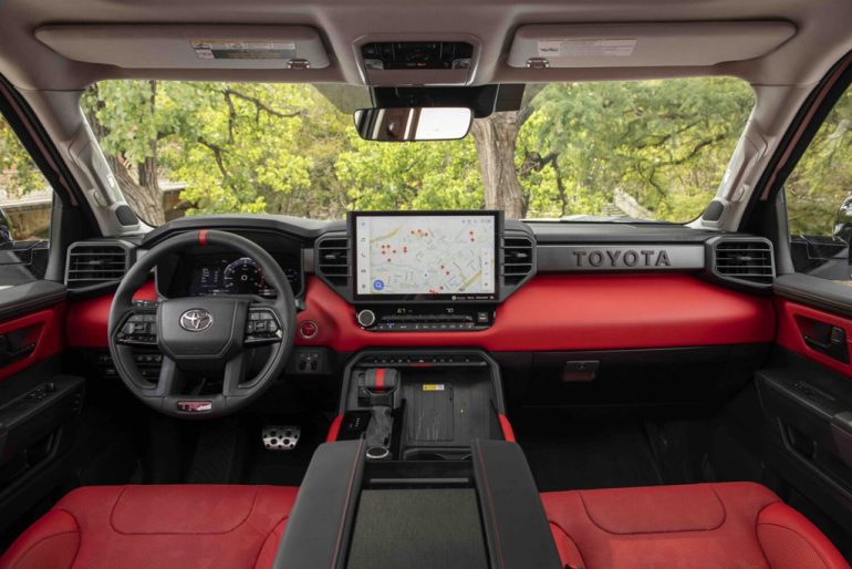 2026 toyota tundra trd pro dashboard interior
