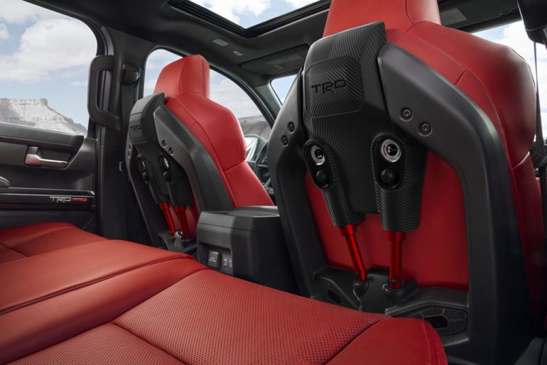2026 toyota tacoma trd pro shock seats