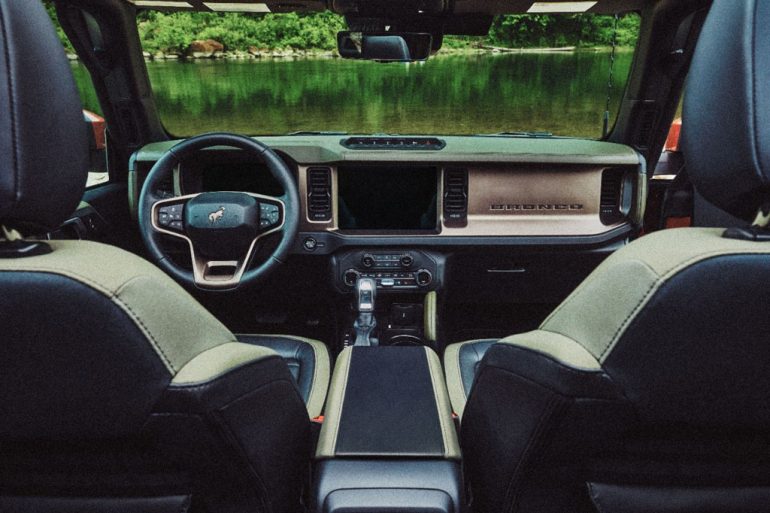 2026 Ford Bronco dashboard