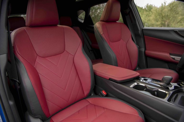 2026 Lexus NX front seats