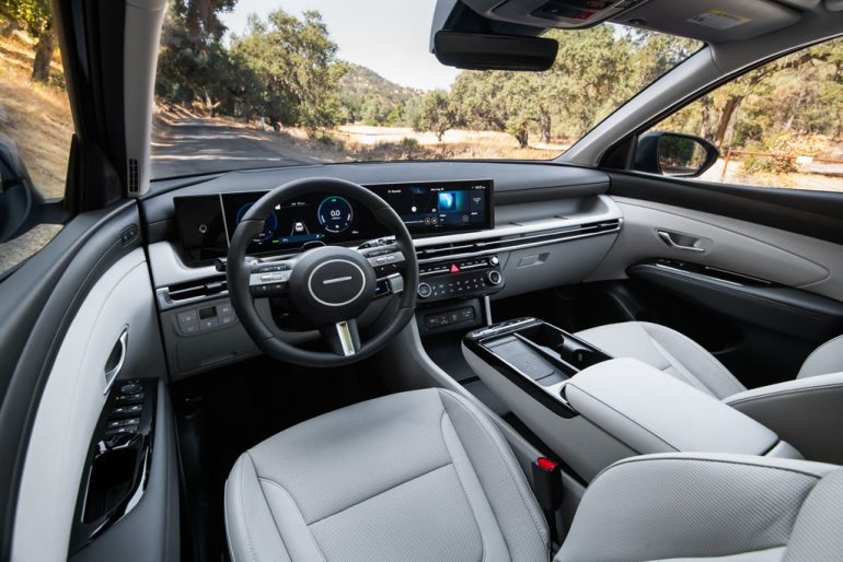 2026 hyundai tucson hybrid interior dashboard