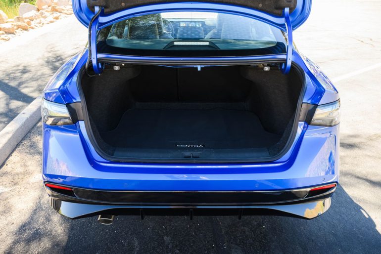 2027 Nissan Sentra SR trunk